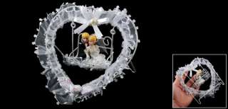 Bride Groom Design Heart Shape Frame Swing Chair Wedding Decorations 
