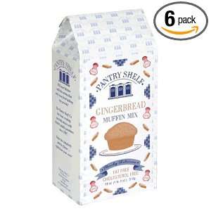 Pantry Shelf Muffin Mix, Gingerbread, 18 Ounce Boxes (Pack of 6 