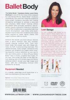 BALLET BODY SIGNATURE SERIES DVD LOWER BODY BARRE WORKOUT EXERCISE 