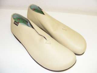   Ivory Slip On Loafer Shoe Ballet Flats Leather Womens 38 7 7.5  