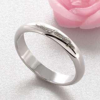 Personalized 925 Sterling Silver Name Ring Promise Band  