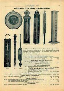 1905 hoehn Dairy Thermometers Aneroid Barometers ad  