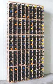 180 Bottle 9 Column 20 Row Wine Storage Rack hardwood  