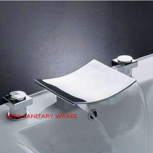   chrome waterfall spout mixer set 4 bathtub with taps JN DRA110  