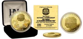 LSU vs Alabama 2012 BCS National Championship Game 24KT Gold 
