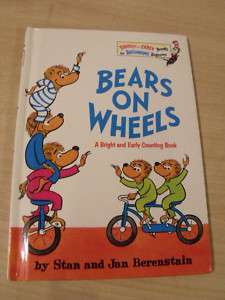 Vintage Dr Seuss Berenstain Bears on Wheels 1969 Book  