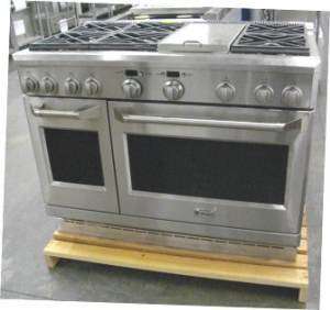   GE MONOGRAM 48 DUAL FUEL RANGE STAINLESS W/FACTORY WARRANTY  