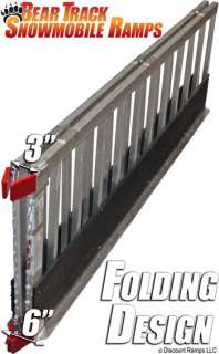 ALUMINUM BIFOLD SNOWMOBILE TRAILER LOADING SLED RAMP  