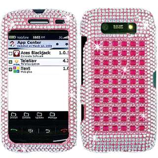 RHINESTONE BLING FACEPLATE CASE COVER BLACKBERRY TORCH 2 MONZA 9860 