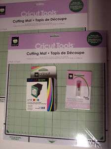 Cricut IMAGINE MATS(4)+TRI Color INK Cartridge+ BLADES  