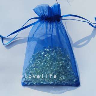 100 4x6 Blue Sheer Organza Wedding Favor Gift Bag Pouch  