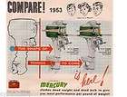 1953 Mercury Boat Motors Refrigerator / Tool Box Magnet