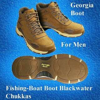 Georgia Boot Fishing Boat Boots   Blackwater Chukkas Size 11.5