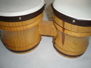 Set Wood Bongo Drums, Percussion Bongos from Jamaica **XLT***  