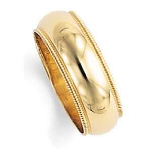  7.0 Millimeters Yellow Gold Wedding Band Ring 18kt Gold 