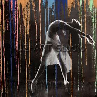 Dance oil painting modern art Handcraft paints (Ballet)  