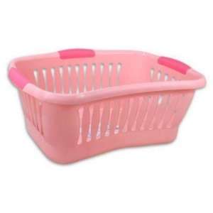  Laundry Basket 27 L Plastic Pink Laundry Case Pack 12 