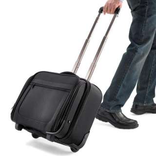 Brookstone Rolling Office Travel Luggage Case  