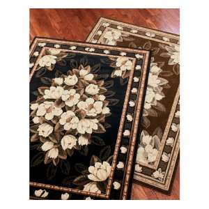  Magnolia Chocolate 3 Piece Rug Set