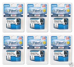 Brother TZ251 PTouch Label Tape P Touch TZ 251 (6) PACK  
