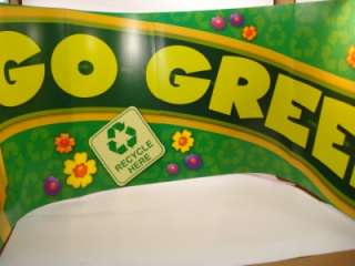 GO GREEN RECYCLE Bulletin Board BANNER Teacher Supplies  