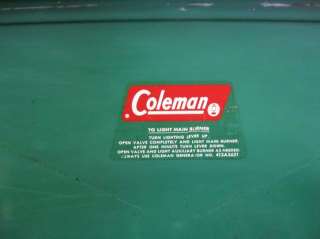 COLEMAN #413F TWO BURNER GAS STOVE.FULLY TESTED, CLEANED, WORKS GREAT 