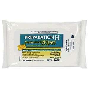 Preparation H Medicated Wipes Refill 48