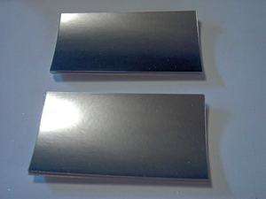 silver business cards cardstock blank 50 pcs  