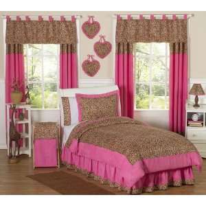  Cheetah Pink 4 Piece Twin Bedding Set