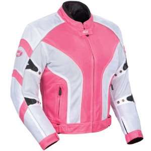   Air Womens Textile Sports Bike Motorcycle Jacket   Pink / Plus Small