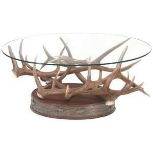  Big Sky Carvers Sculptural Synthetic Elk Antler Coffee Table 