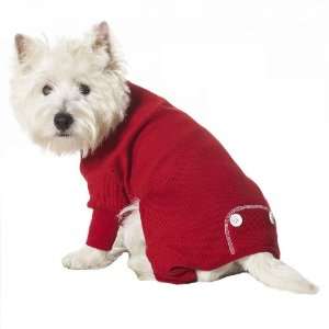    Fashion Pet Long John Thermal Large Dog Pajamas, Red