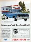 1963 Ford F 250 Pickup Truck with Camper Original Color Ad