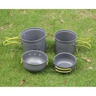 New Picnic Camping Hiking Foldable Cookware Set Pot Pan  