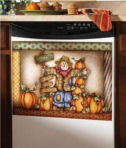 Fall Harvest Pumpkin Patch Dishwasher Cover Magnet  