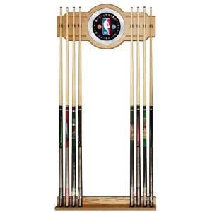  NBA Logo Billiard Cue Rack with Mirror 