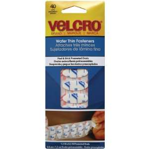  Velcro (r) brand Wafer Thin Ovals 1.5X.5 40/Pkg 