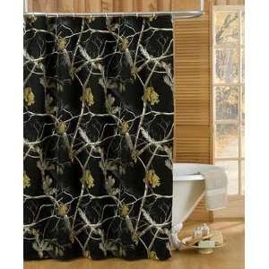  AP Black and White Camo Shower Curtain