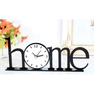    Home Feel Originality Decoration Desk Clock(Black)