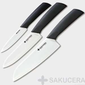  4 + 6 + 7 Inch Sakucera Ceramic Knife Chefs Cutlery 