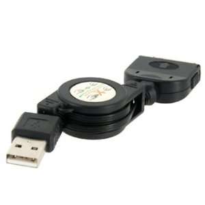   Retractable USB Sync Cable for iPhone 4G & iPod (Black) Electronics
