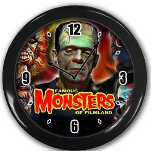  Monsters Wall Clock Black Great Unique Gift Idea Office 