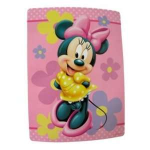   Disney Minnie Mouse Blanket ; Twin Size Plush Throw