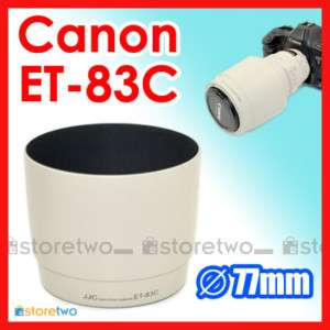 White Lens Hood Shade for Canon 100 400mm IS USM ET 83C  