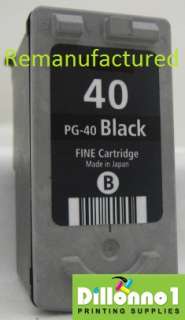 PG 40 PG40 BLACK for Canon Pixma MP170 MP180 MP460  
