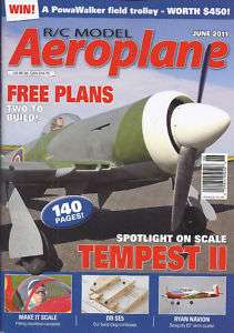 RC MODEL AEROPLANE MAGAZINE TEMPEST 2 CANOPIES SEAGULL  