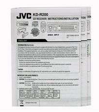 JVC KD R200 CAR CD/ PLAYER RADIO STEREO RECEIVER+EQ 046838036415 