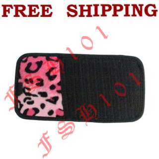   Animal Print Pink Leopard CD / DVD Sun Visor Holder For Car Truck SUV