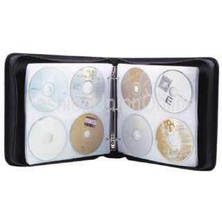 240 CD DVD DISC STORAGE CASE SLEEVE HOLDER WALLET BLACK  