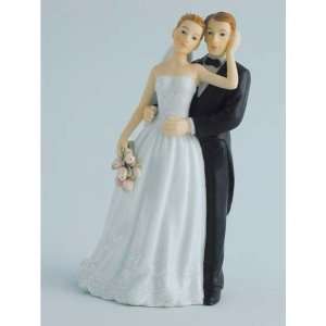 Elegant Rose Wedding Bride and Groom Cake Toppers